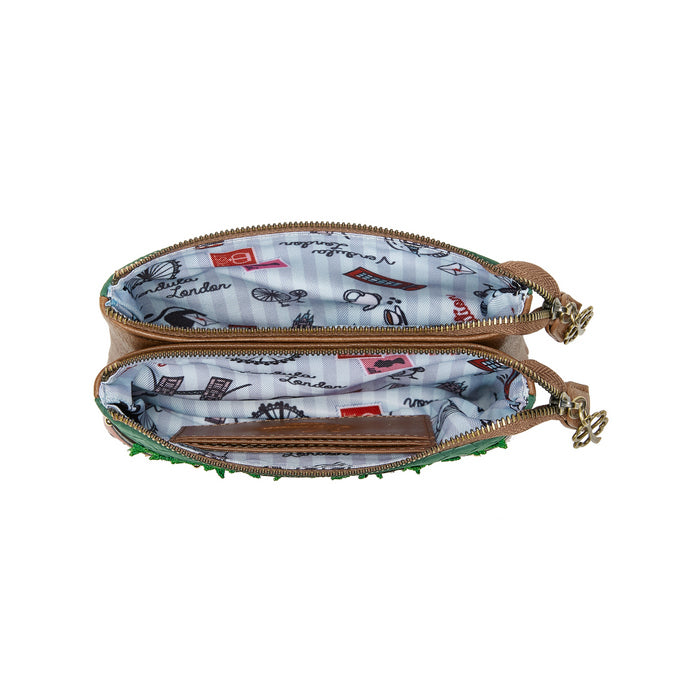Vendula London The Clover Inn Double Zipper Coin Purse