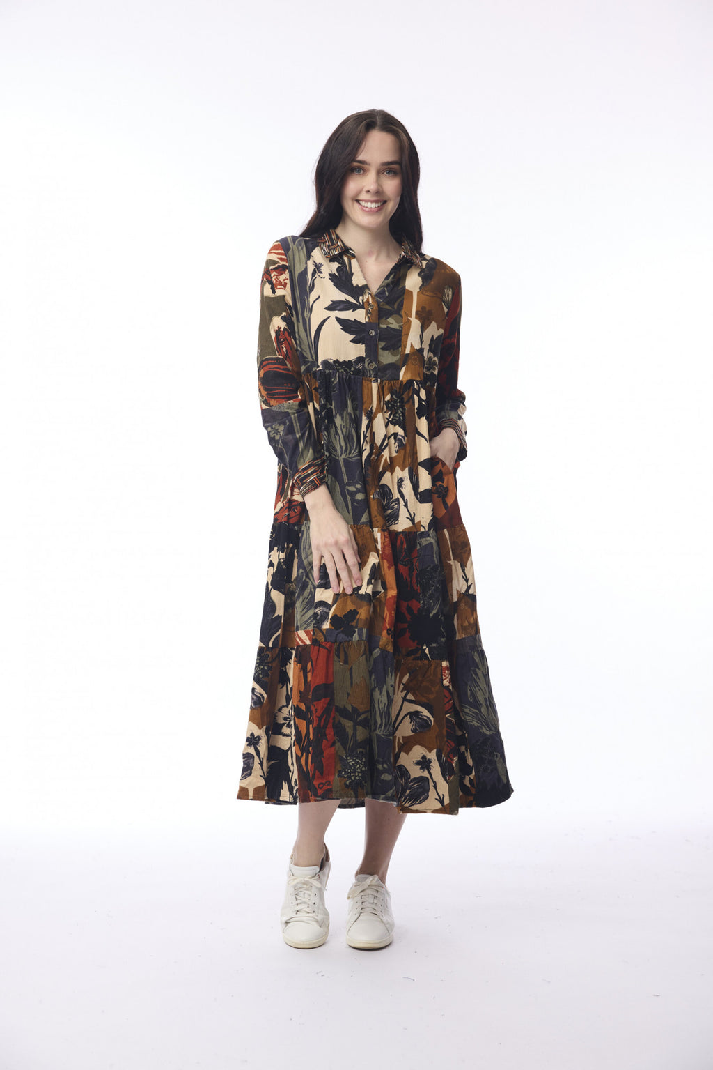 Orientique Dagomba Dress with Collar