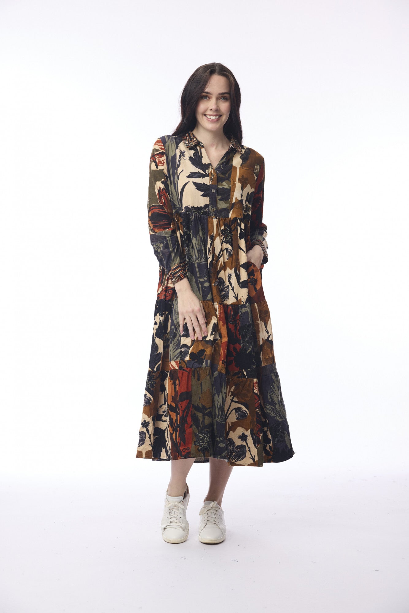 Orientique Dagomba Dress with Collar
