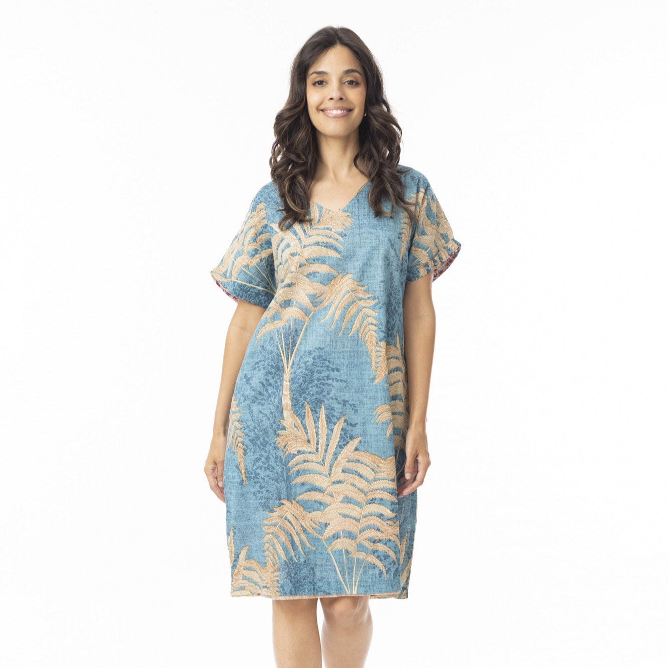 Orientique Ponta Verde Dress Reversible Short Sleeve