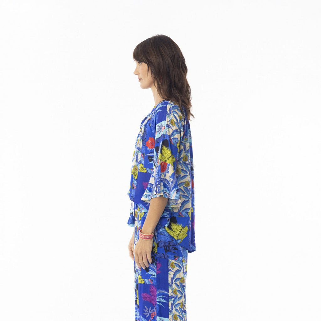 Orientique Escape Frill Sleeve Top