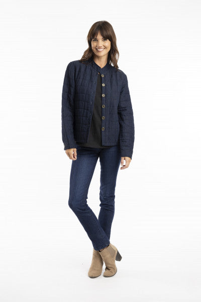 Orientique Escape Pure Linen Padded Coat