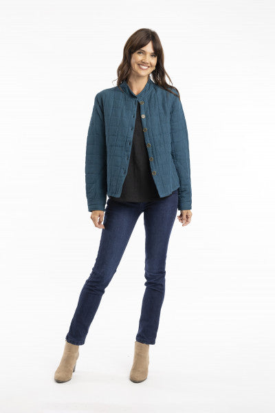 Orientique Escape Pure Linen Padded Coat