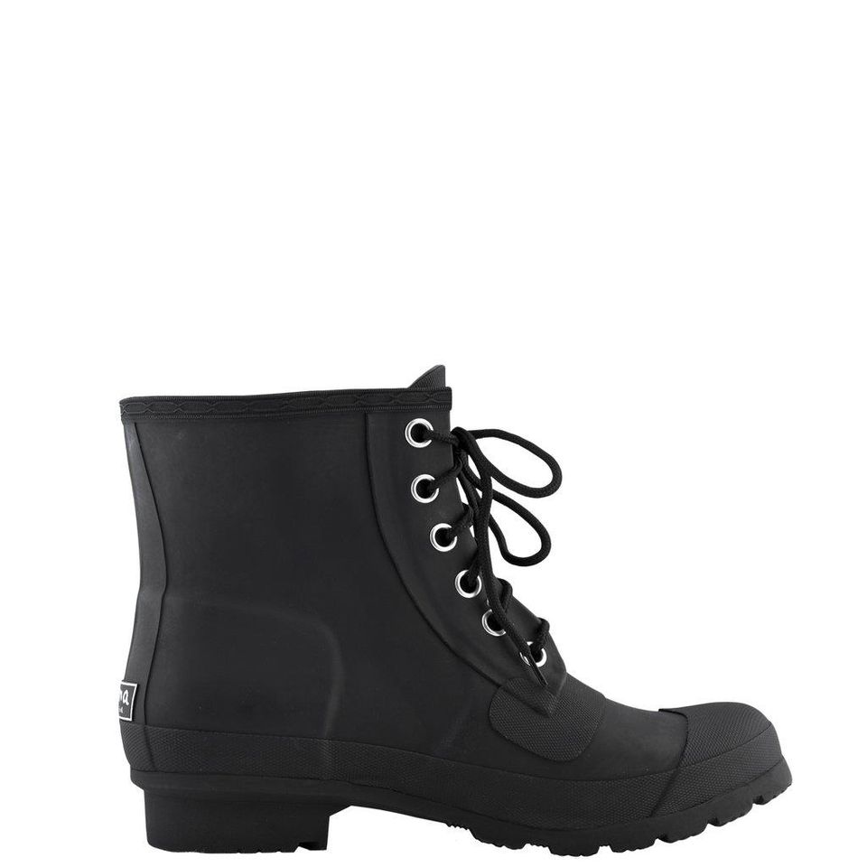 Roma EVOL MATT BLACK LACE UP WOMEN'S RAIN BOOT