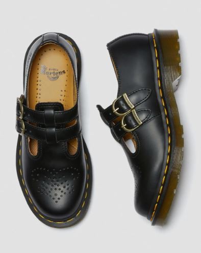 Dr Martens 8065 Mary Jane Black Smooth