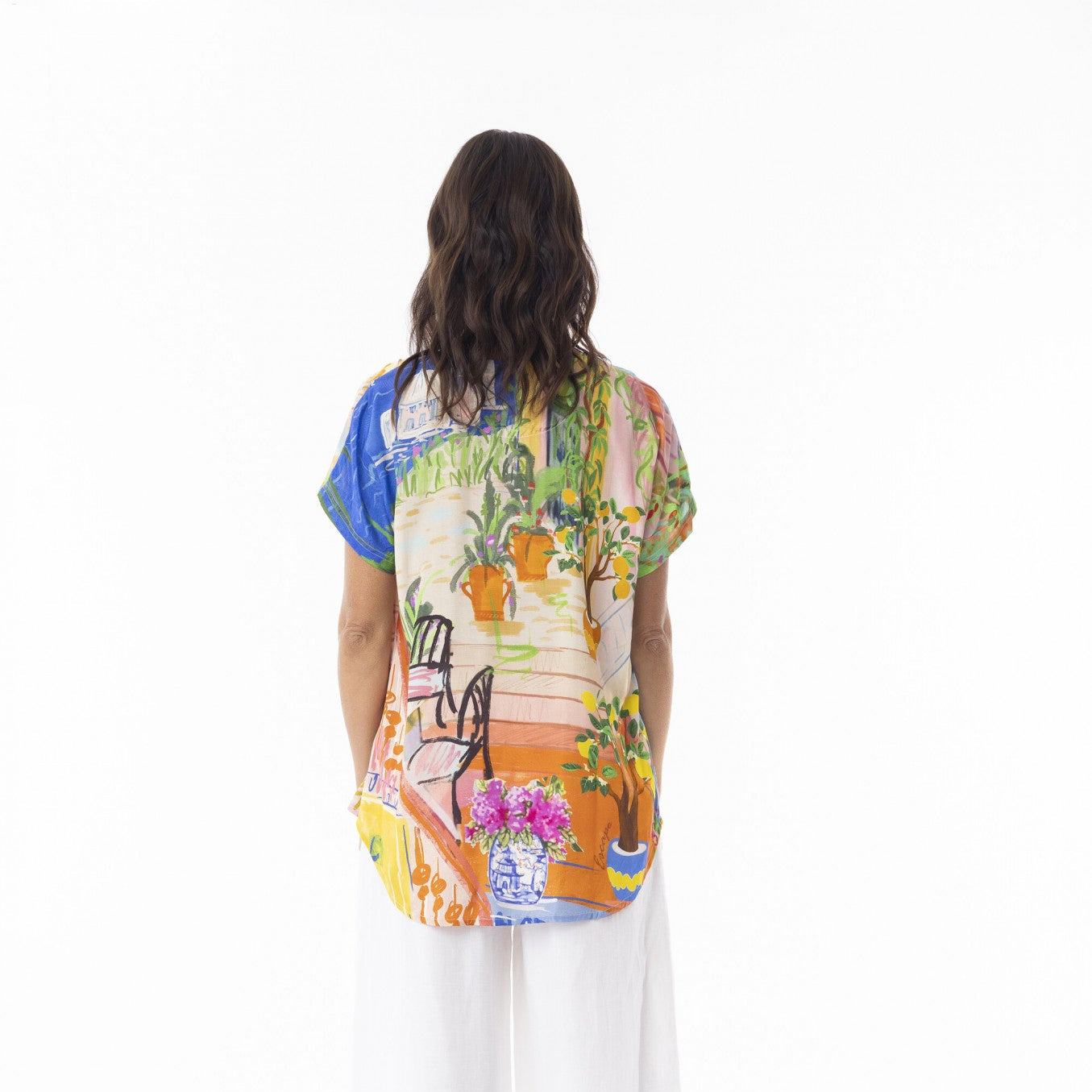 Orientique Escape V Neck Top