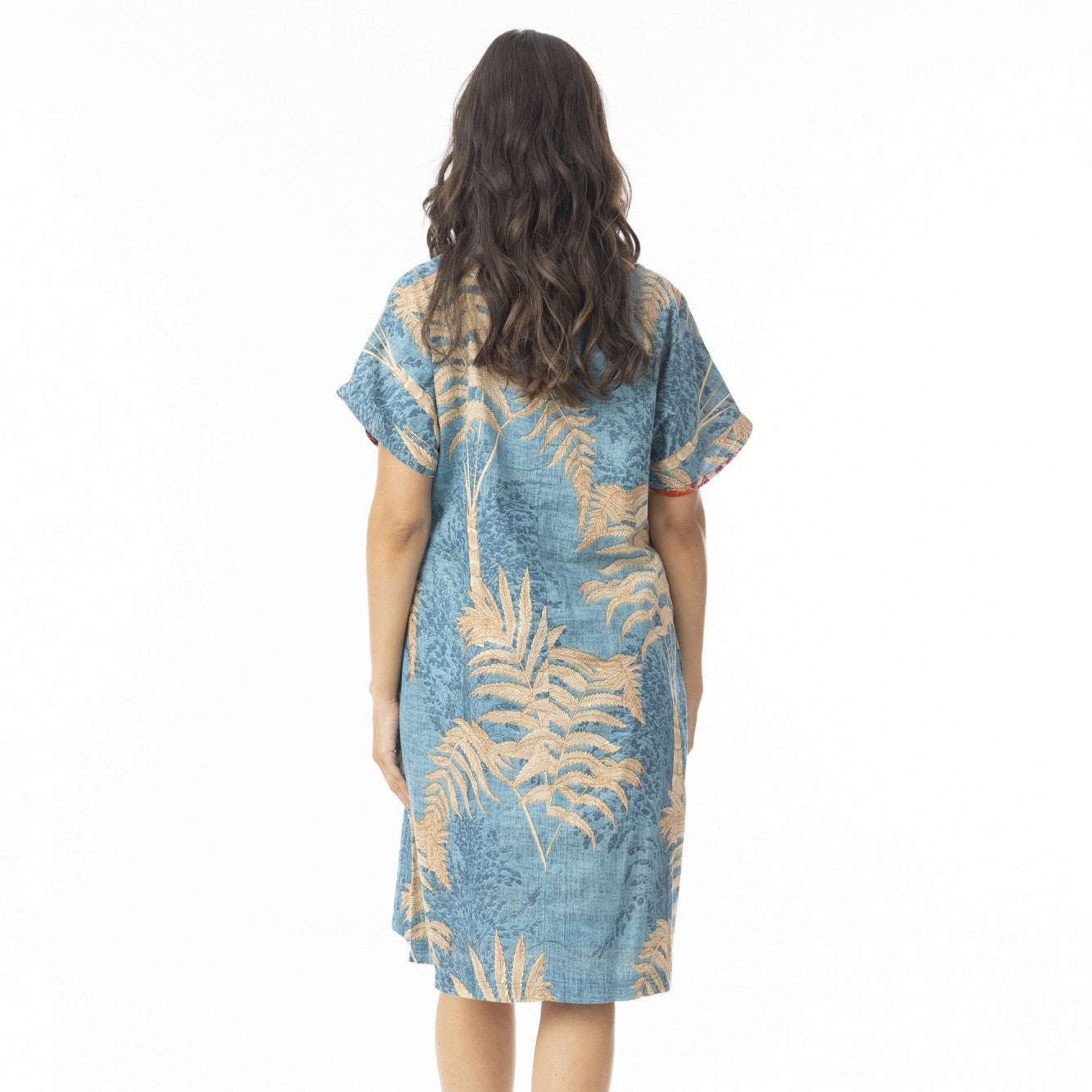 Orientique Ponta Verde Dress Reversible Short Sleeve