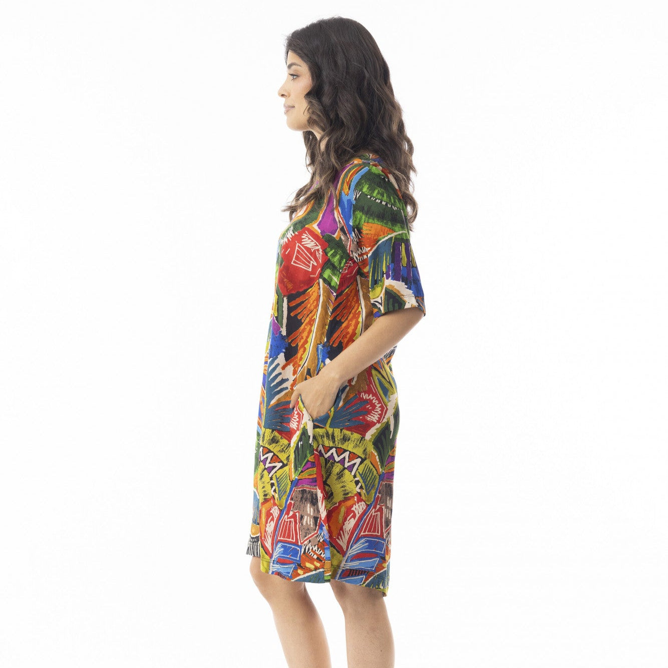 Orientique Printed Contemporary Dress Torgua