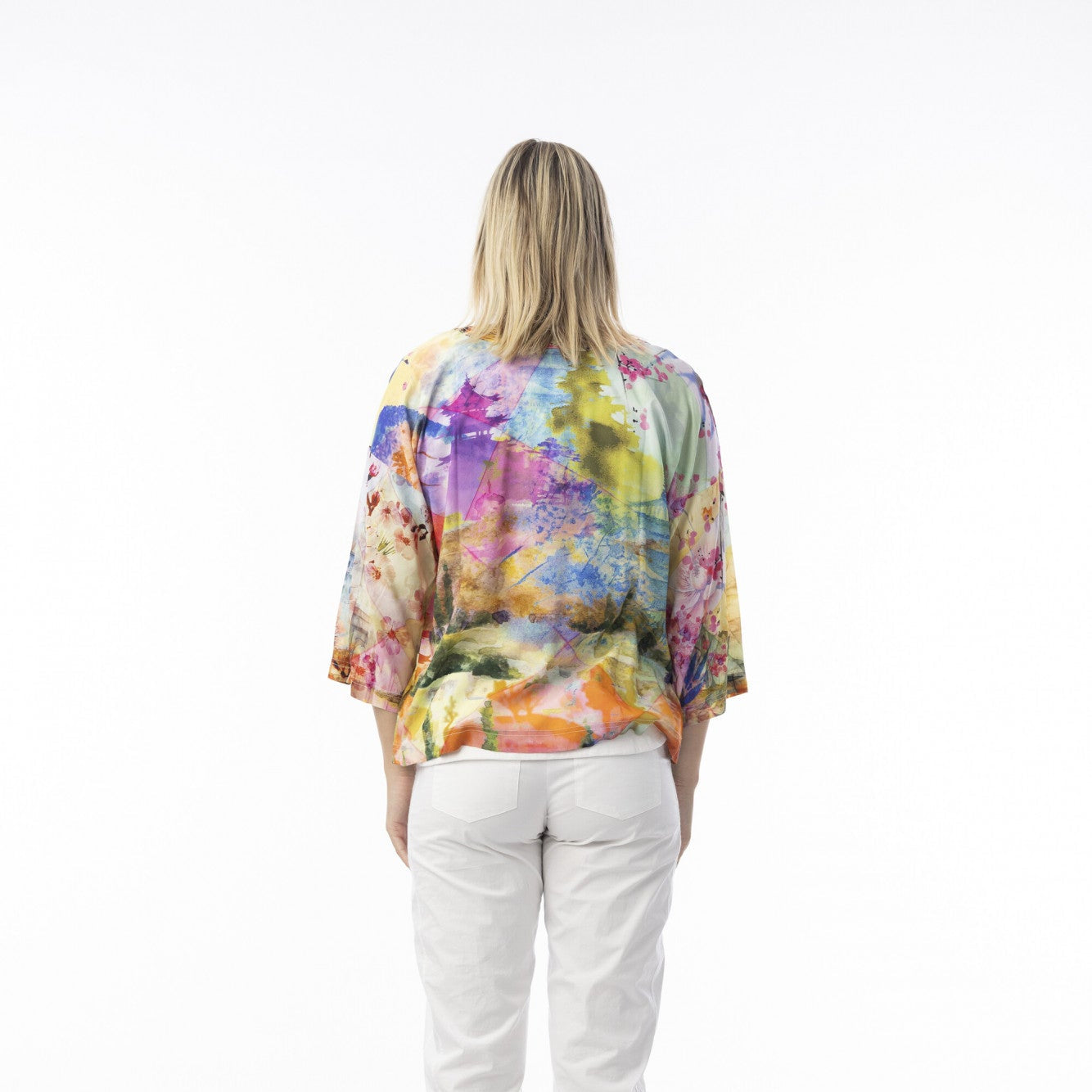 Orientique Digitial Print Boxy Top