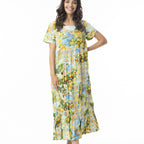 Orientique Amalfi Dress Layers Square Neckline