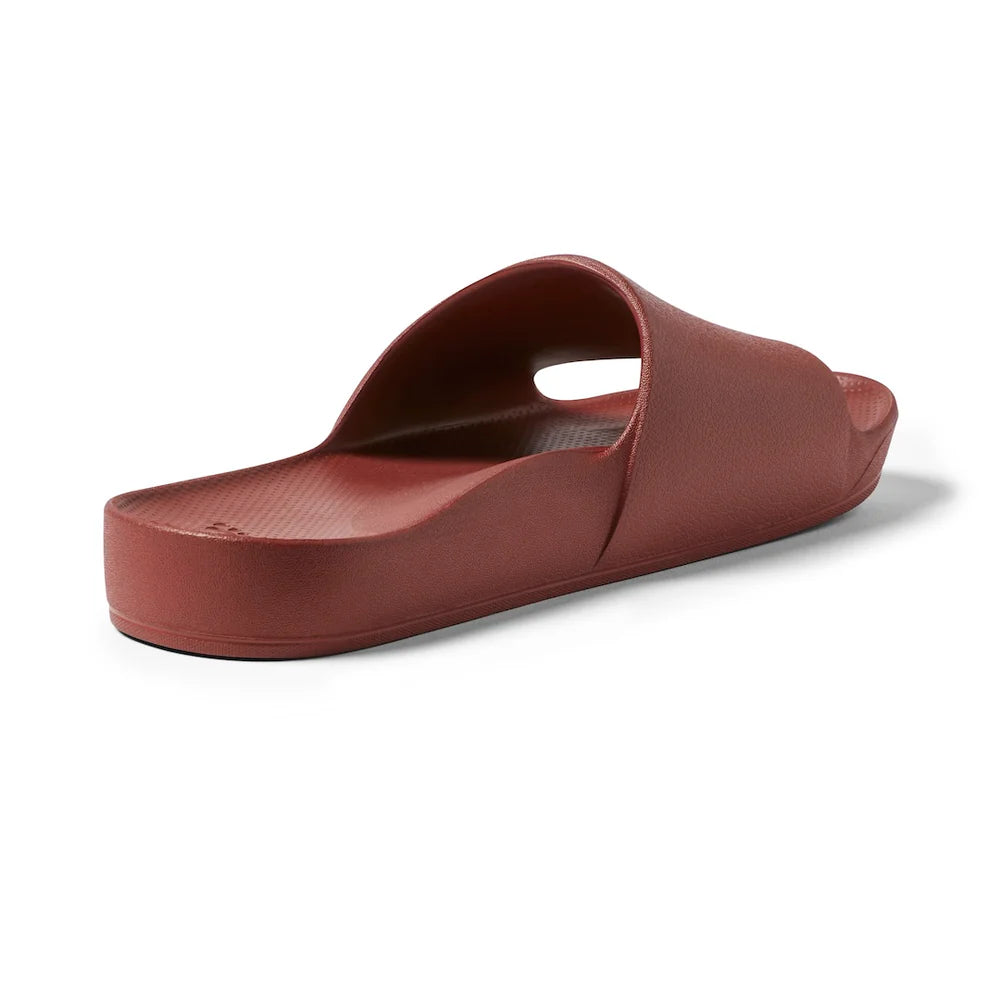 Archies Arch Support Slides Sangria Red