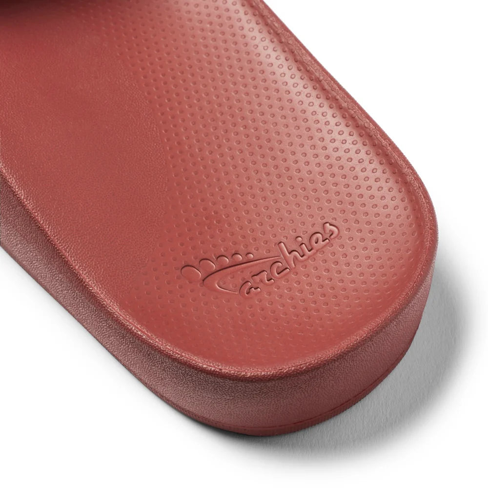 Archies Arch Support Slides Sangria Red