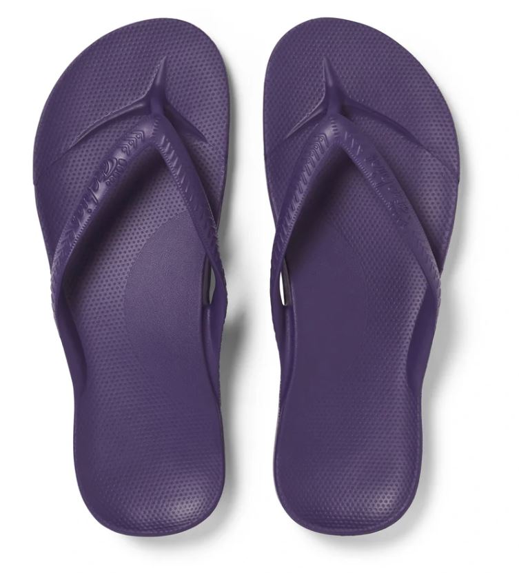 Archies Arch Support Thongs Acai Purple