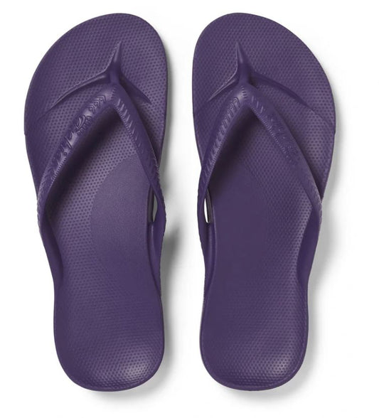 Archies Arch Support Thongs Acai Purple