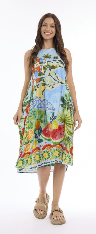 Orientique Adele Dress Midi Sleeveless
