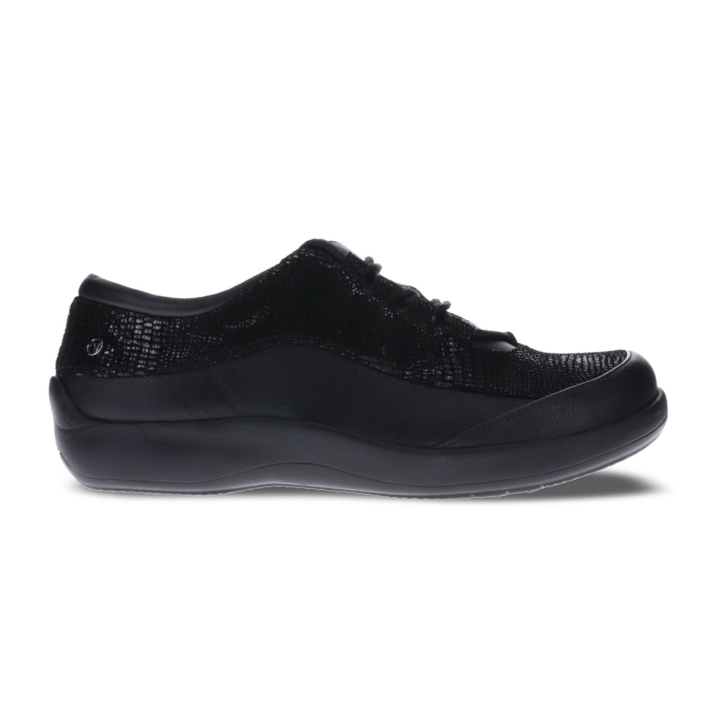 Revere Alberta Lace up - Black Lizard 