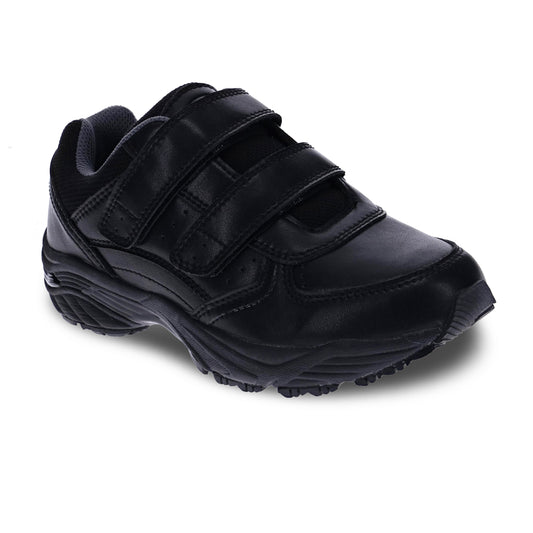 Scholl Amaze Leather Double Velcro Black