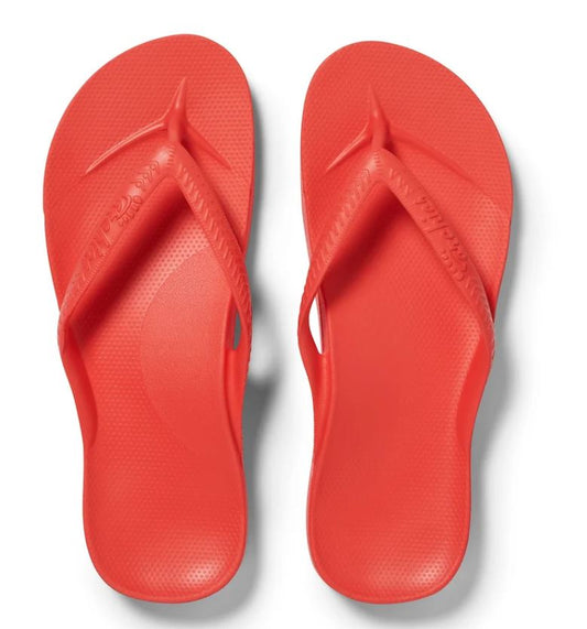 Archies Arch Support Thongs Coral