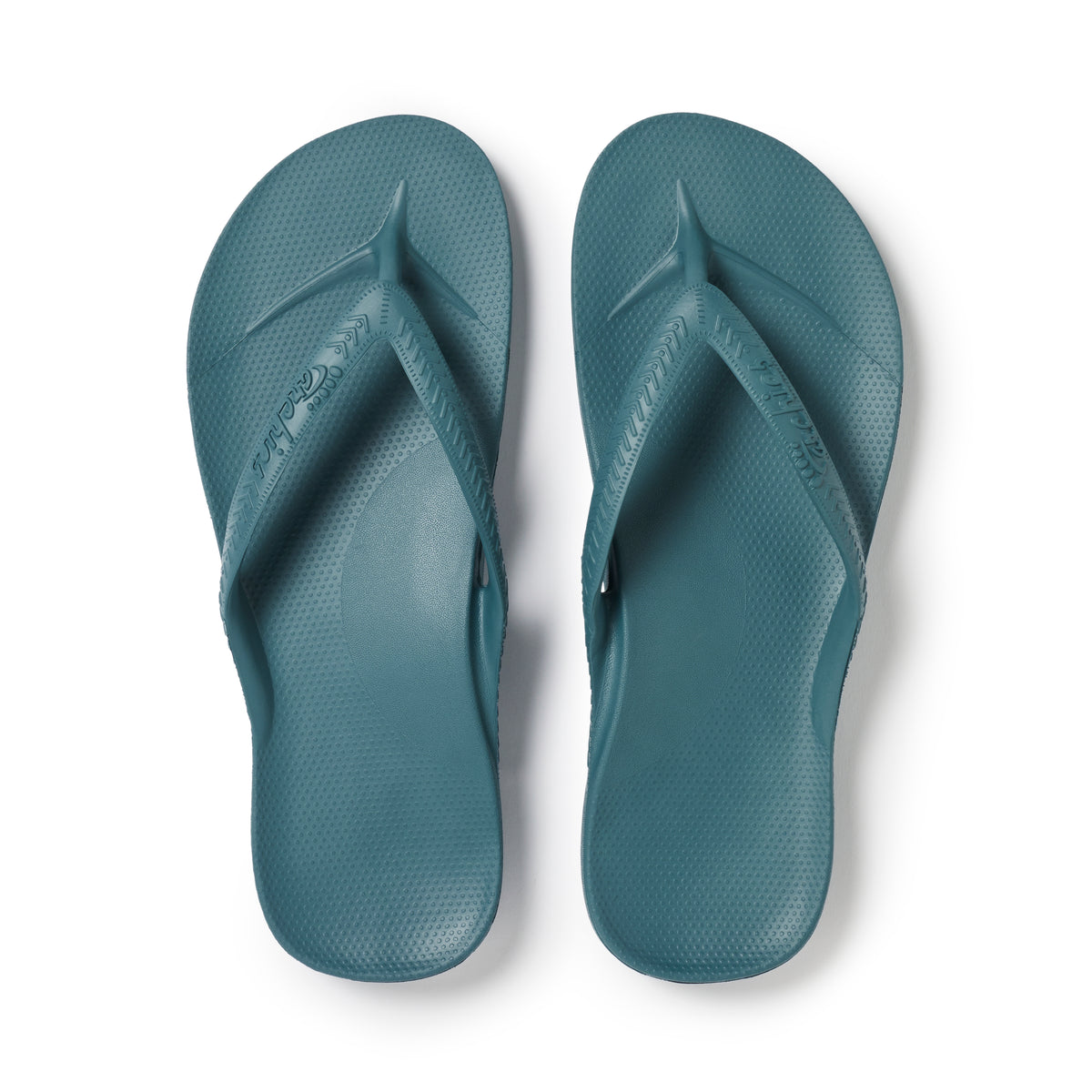 Archies Arch Support Thongs Teal