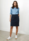 Biz Lawson Chino Skirt Navy 16