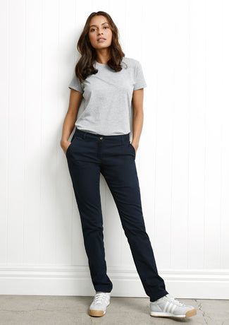 Biz Lawson Chino Pant Ladies BS724L Navy 