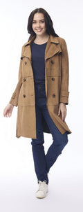 Orientique Solid Trench Coat Belted