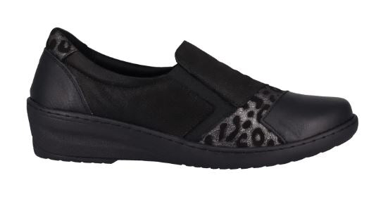 Cabello CP461-18 Black Combo Loafer