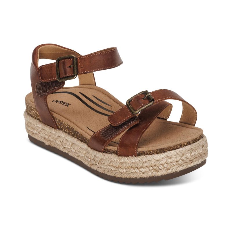 Aetrex Paula Platform Sandal