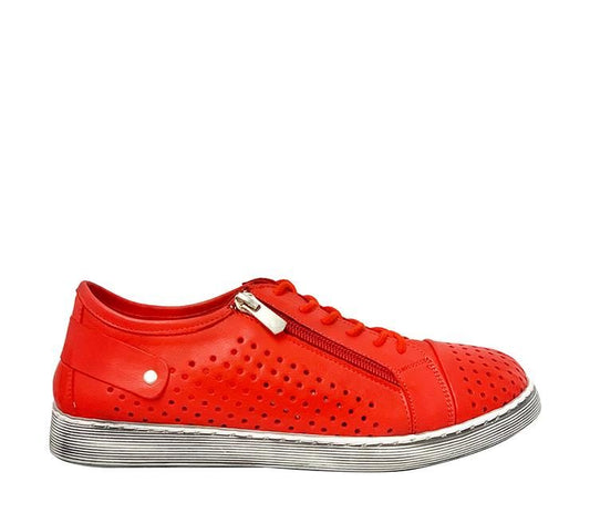 Cabello EG17 Perf Sneaker Red