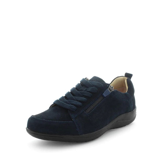 Just Bee Caby Lace up Suede Navy 