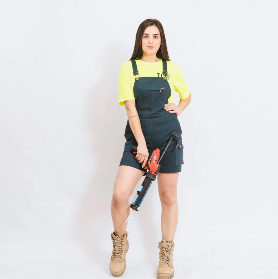 Green Hip All Women Shortalls Green