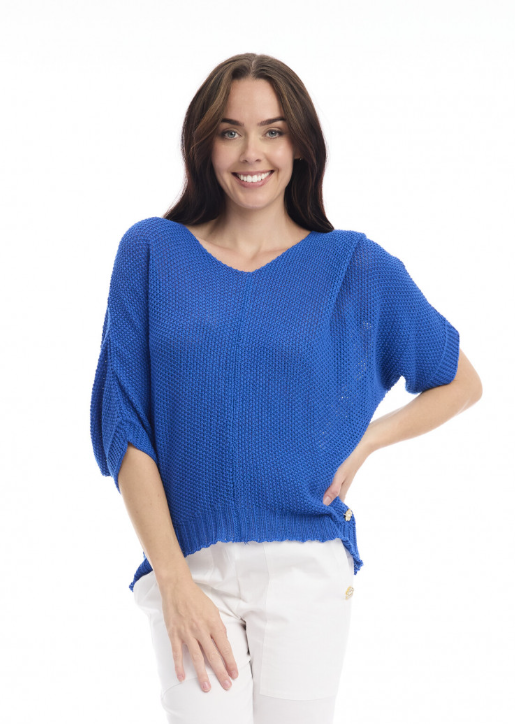 Orientique Knit Top Centre Seam