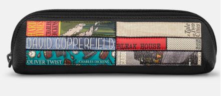 Yoshi Pencil Case Bookworm Charles Dickens Black