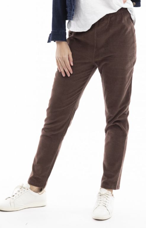 Orientique Cord Solid Jeggings