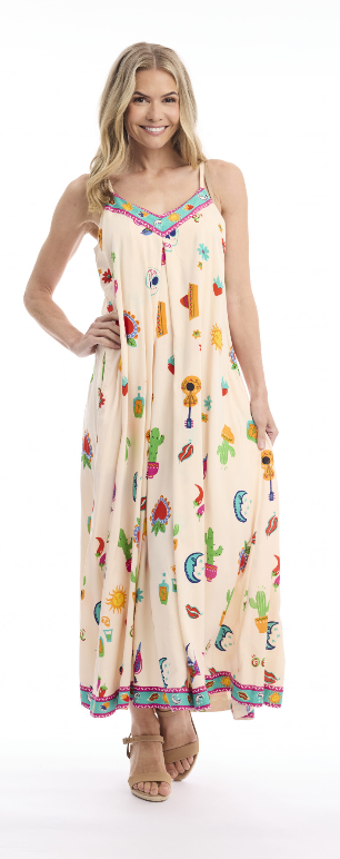Orientique Citadelle Dress Strappy Midi