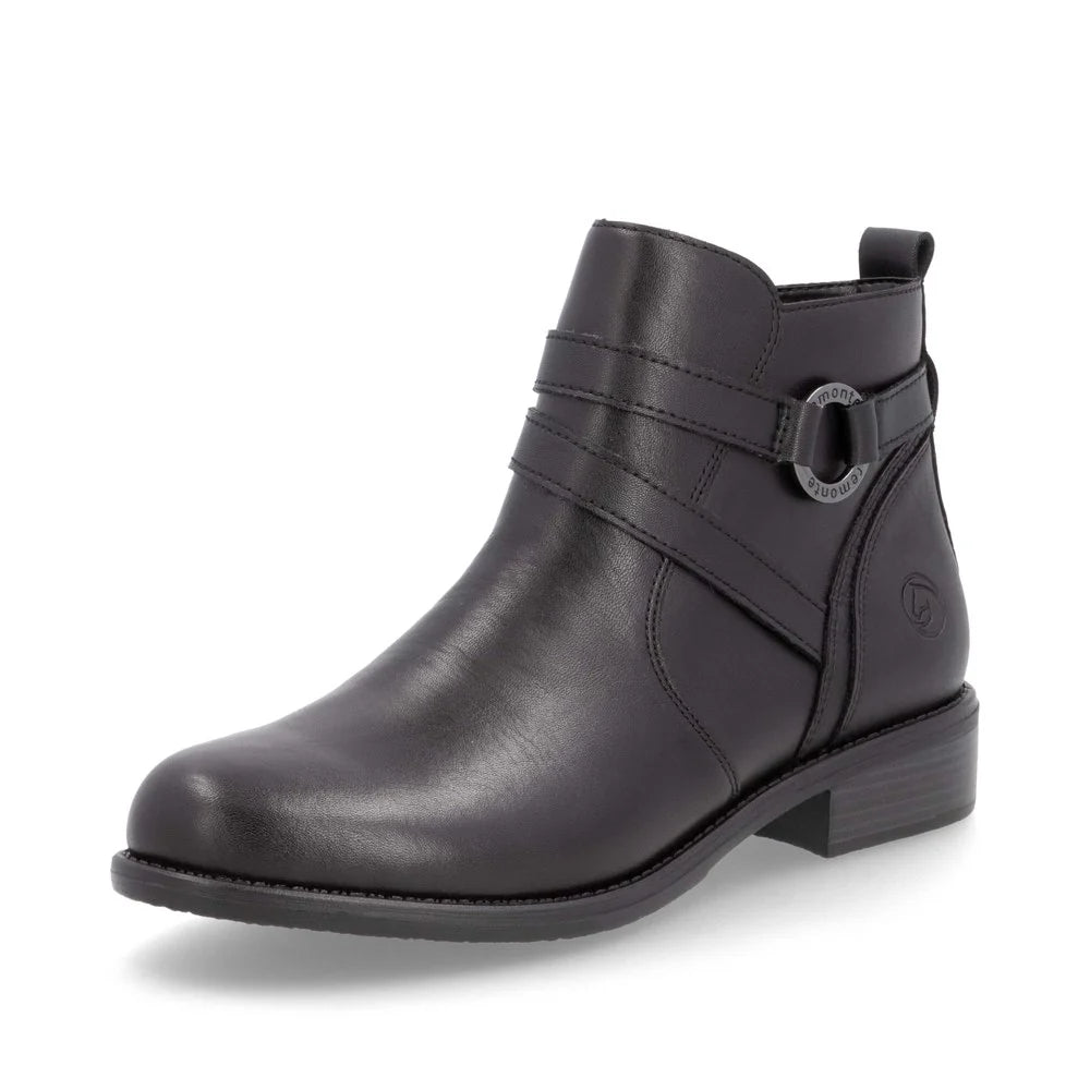 Remonte Flat Zip-Up Ankle Boots D0F77-00