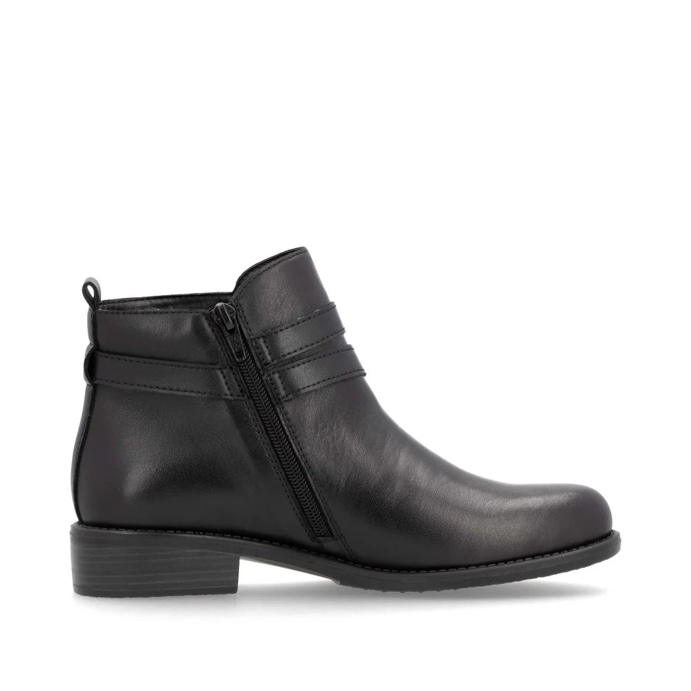 Remonte Flat Zip-Up Ankle Boots D0F77-00