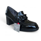 Tamaris Block Heel Patent Leather Loafer