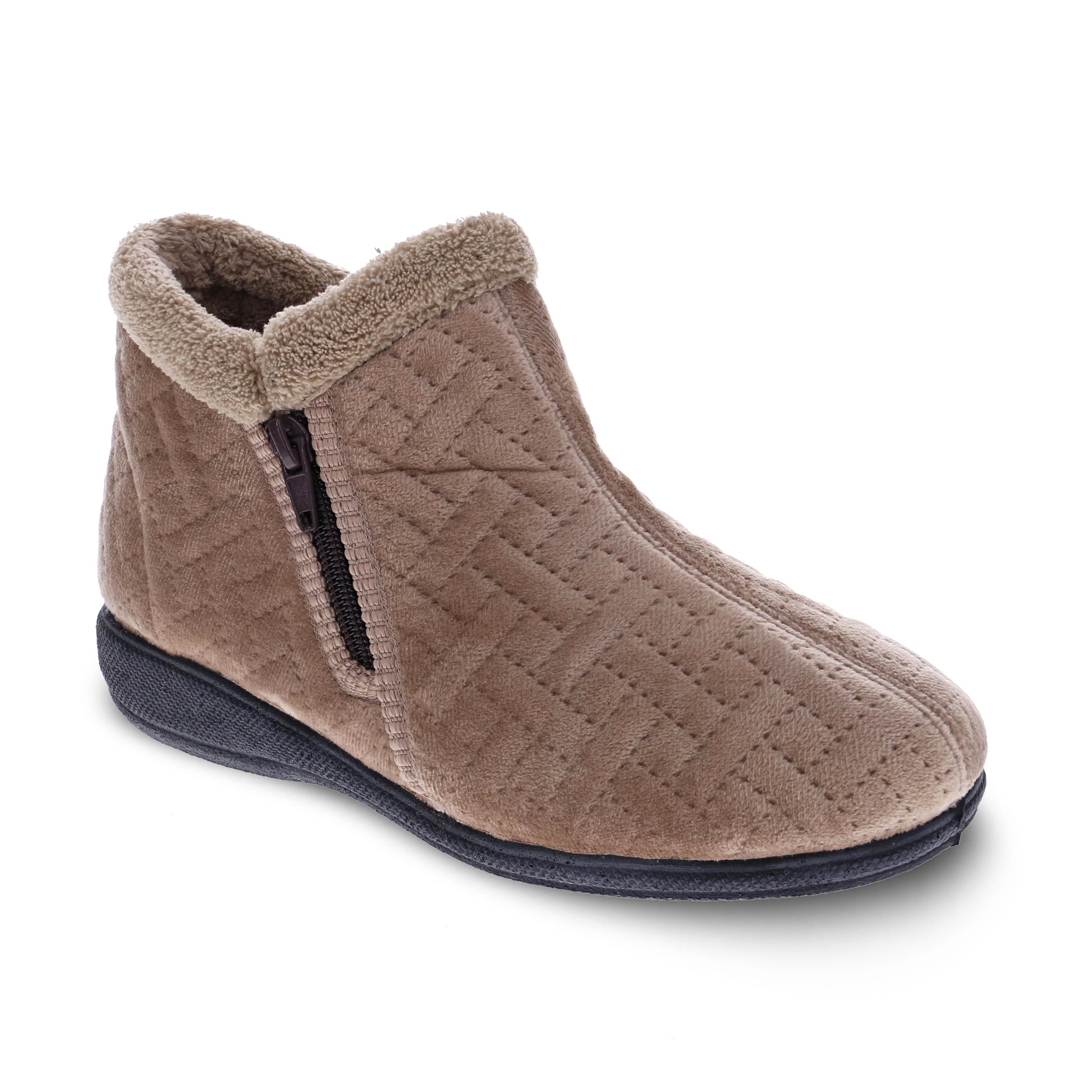 Scholl Dahlia Quilted Slipper - Taupe