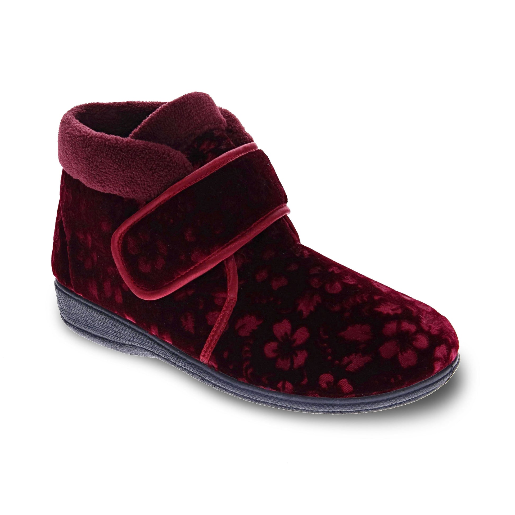 Scholl Dale Slippers - Burgundy Emboss