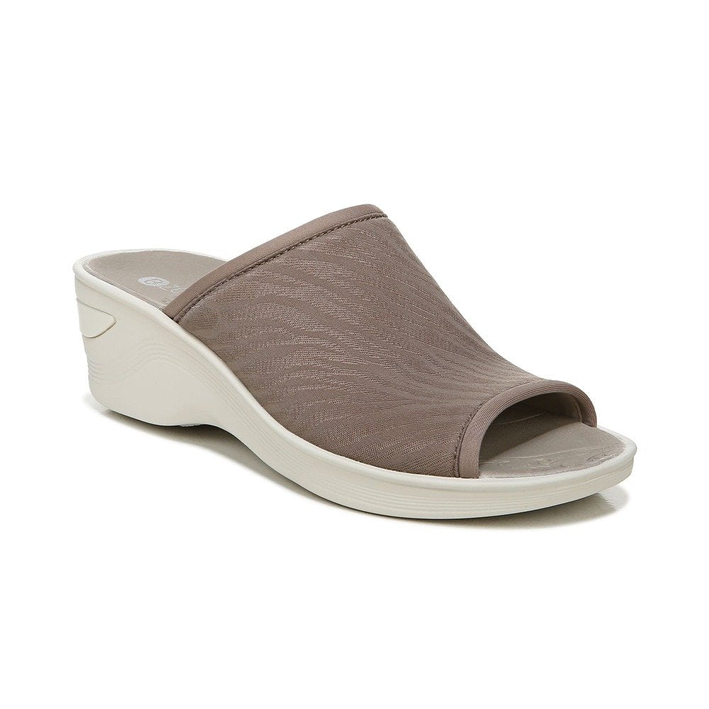 Bzees Deluxe Wedge Slide Taupe