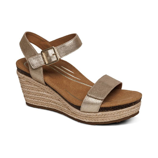 Aetrex Sydney Espadrille Wedge