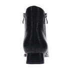 Mia Vita Felicity Zip Ankle Boot Black