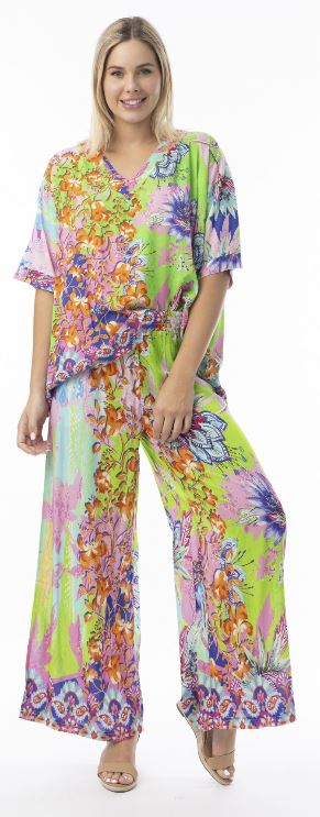 Orientique Digitial Print Boxy Top