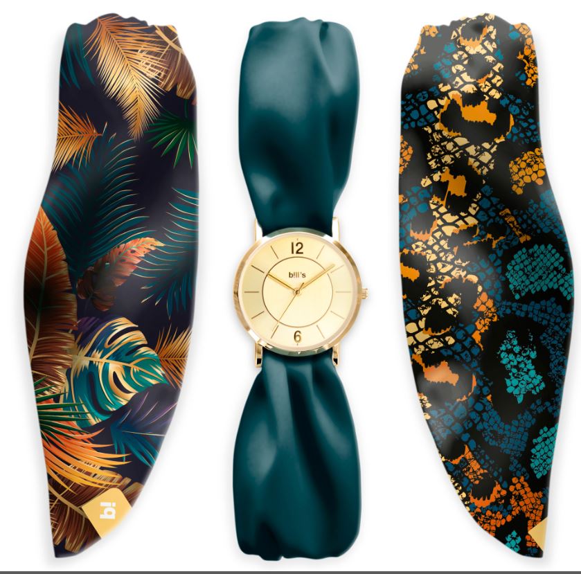 Bills Trend Satin Ribbon Watch
