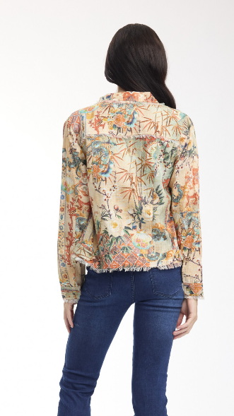 Orientique Gordes Jacket Fringe Main Print