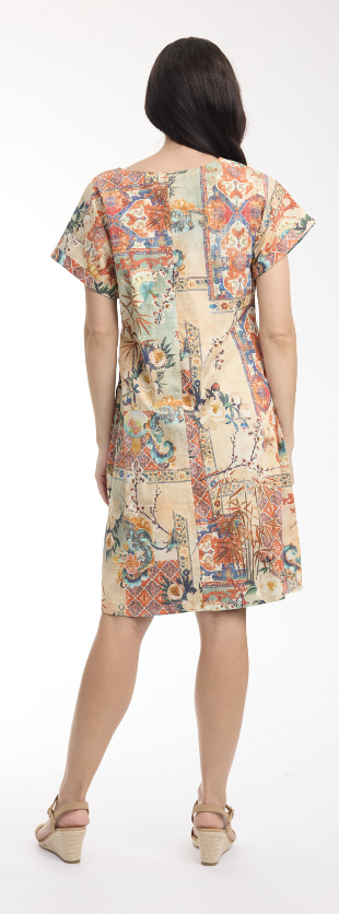 Orientique Gordes Dress Reversible Short Sleeve