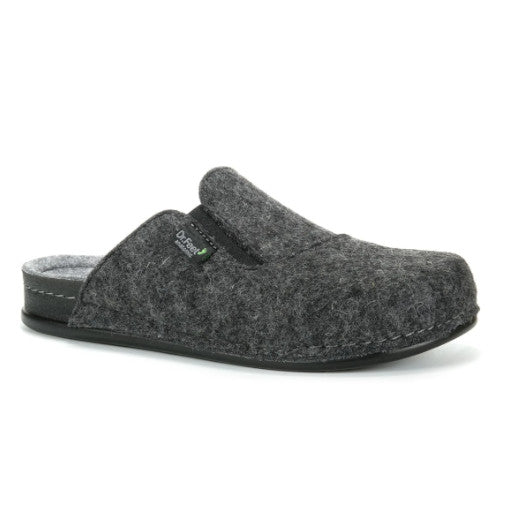 Dr Feet Heath Mens Slipper Black 