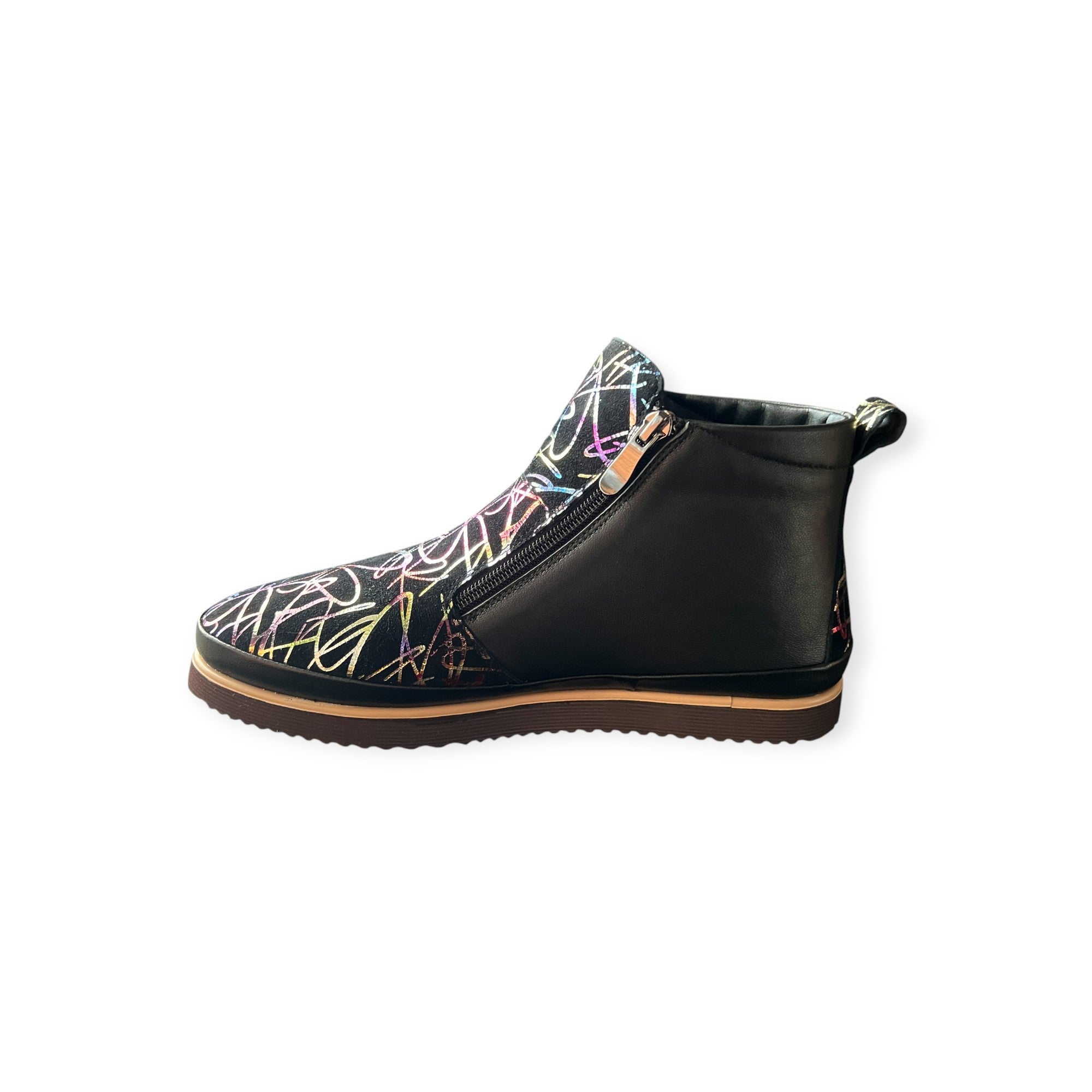 Via Nova Neg Zippered Bootie