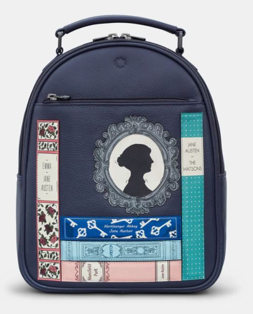 Yoshi Leather Jane Austen Back Pack Navy